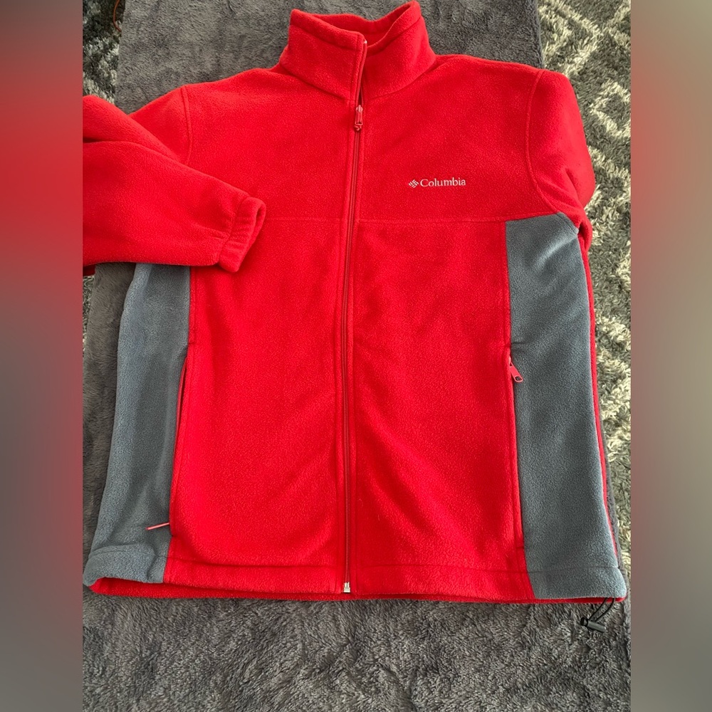 Columbia Vibrant Red Fleece Jacket